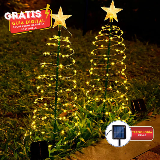 Arbol De Navidad Solar Espiral