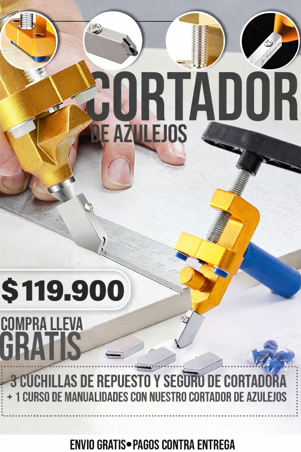 Cortador de Baldosas Azulejos