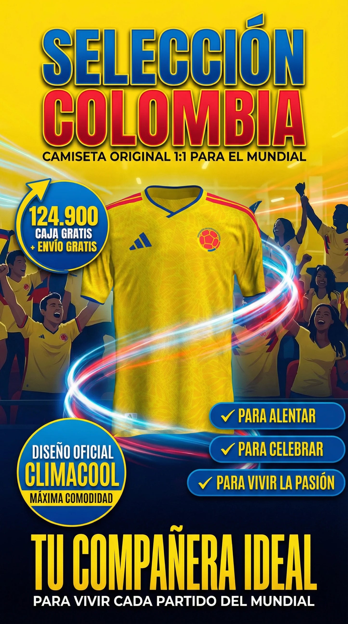 CAMISETA SELECCIÓN COLOMBIA MUNDIAL 2026
